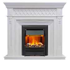 Каминокомплект Dimplex Alexandria очаг Brookline Black белый дуб Dimplex Alexandria очаг Brookline Black белый дуб