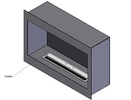Встраиваемый очаг BioKer/DP design Стандарт 948х300х630 мм BioKer/DP design Стандарт 948х300х630 мм