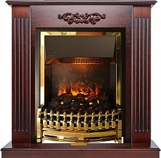 Каминокомплект Dimplex Lumsden очаг Atherton махагон коричневый антик Dimplex Lumsden очаг Atherton махагон коричневый антик