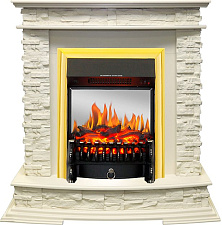 Каминокомплект Royal Flame Luzern с очагом Fobos FX M Brass слоновая кость Royal Flame Luzern с очагом Fobos FX M Brass слоновая кость
