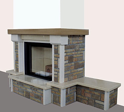 Облицовка Giada 90 dx с банк. (EdilKamin)